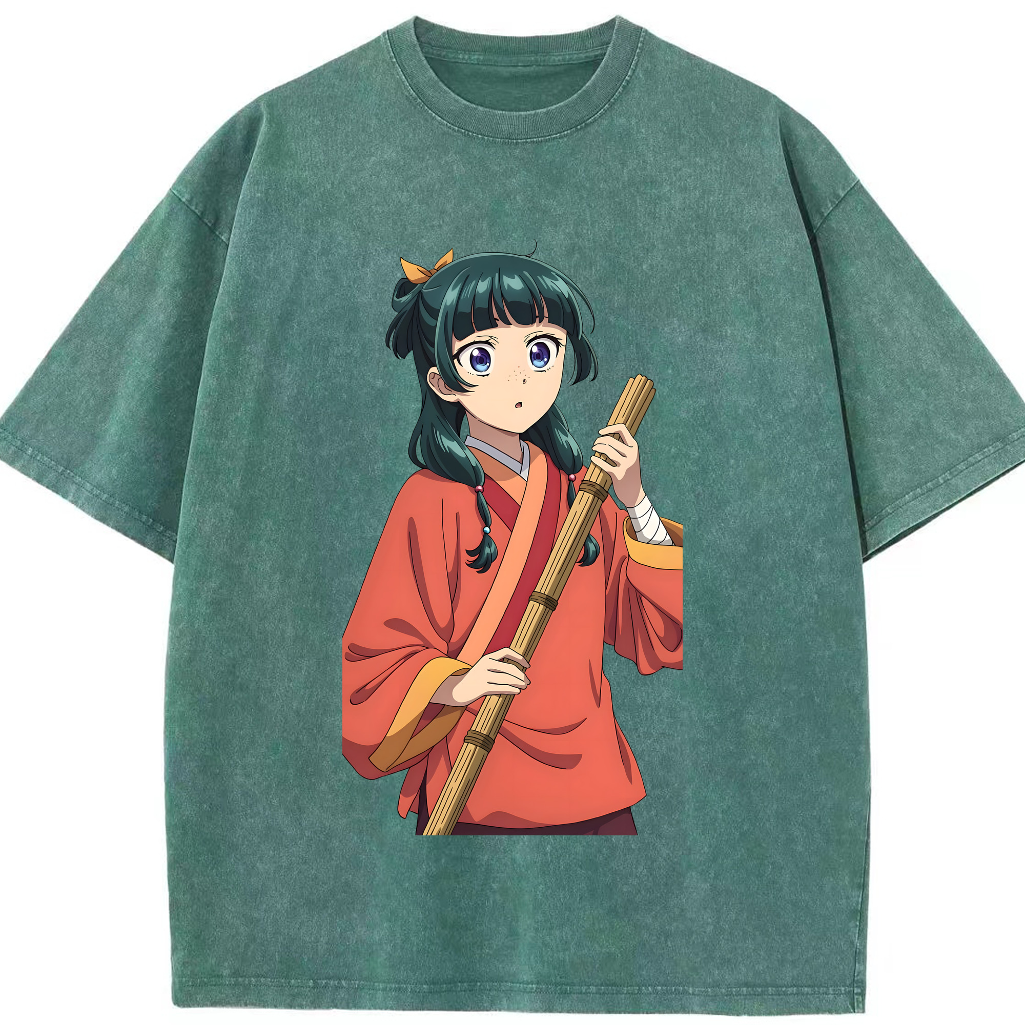 （画像用） 薬屋のひとりごと The Apothecary Diaries 綿100% ヴィンテージ風 半袖Tシャツ（フロントプリント）